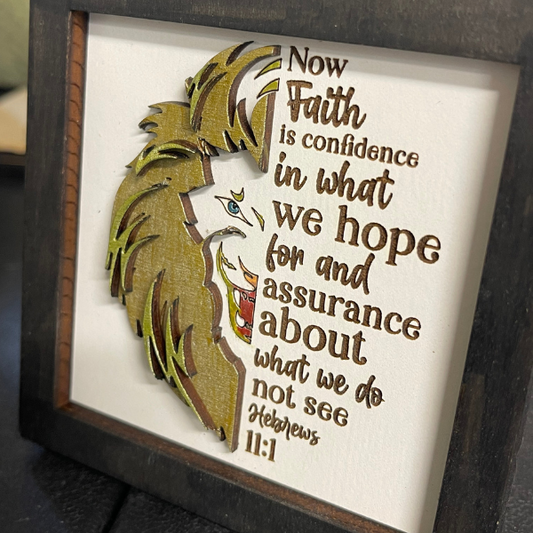 Inspirational Bible Verse Wall Art - Now faith is confidence in what we hope for - Hebrews 11:1