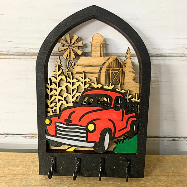 Arch Key Hanger - Farm Truck