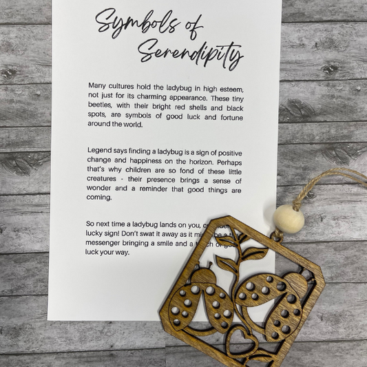 Symbols of Serendipity Ladybug Charm/Ornament