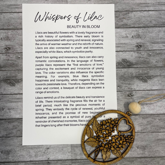 Whispers of Lilac Beauty in Bloom Charm/Ornament